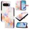  Google Pixel 10/10 Pro / 9/9 Pro Fodral Marmor Vit