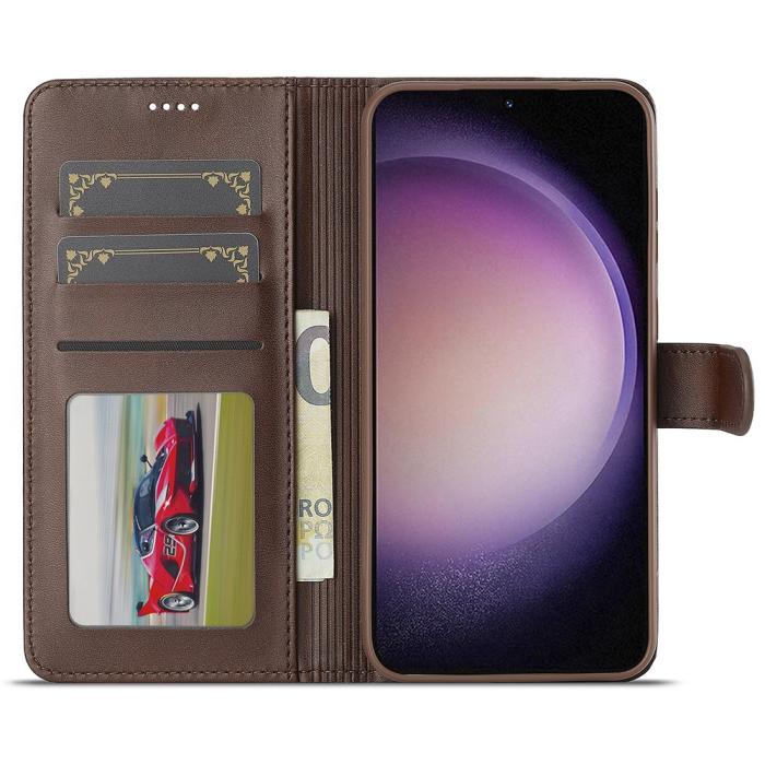 Bild 2, LC.IMEEKE LC.IMEEKE Samsung Galaxy A16 Fodral Läder Brun