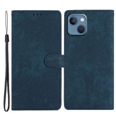 iPhone 15 Plus Fodral Skin Touch L&auml;der Bl&aring;