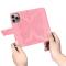  iPhone 16 Pro Max Fodral Med Fjäril Tryck Rosa