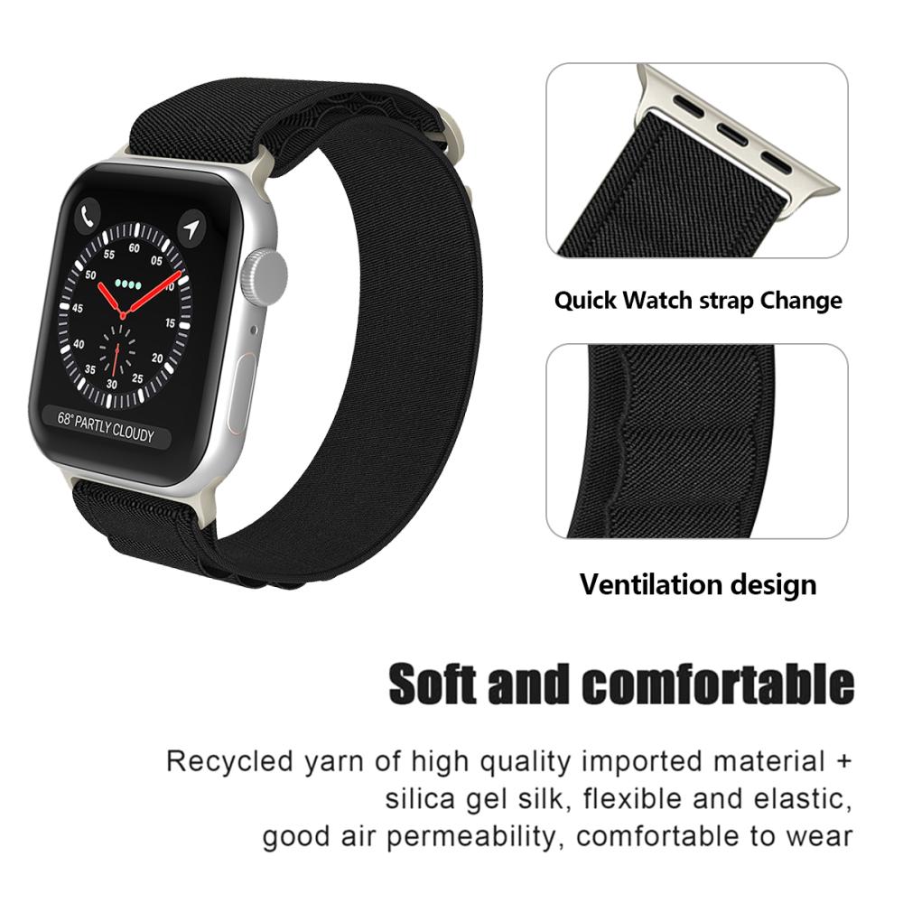 ColorPop Apple Watch 38/40/41/42 mm Armband Alpine Pro Loop Svart