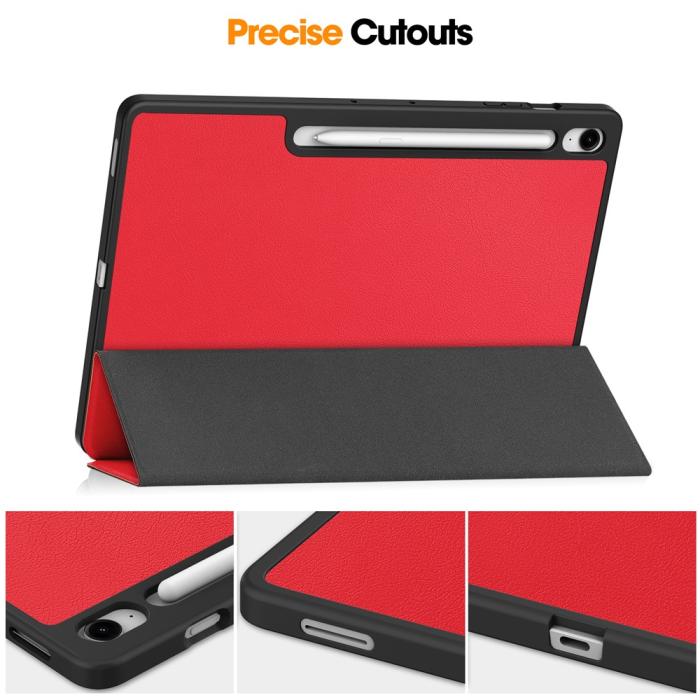 Bild 4,  Samsung Galaxy Tab S10 FE Plus Fodral Tri-Fold Pennhållare