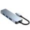 Tech-Protect Tech-Protect 4in1 USB-C Hub 4x USB-A Grå