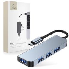 Tech-Protect Tech-Protect 4in1 USB-C Hub 4x USB-A Gr&aring;