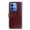  Xiaomi Redmi 15C Fodral Crazy Horse Läder Brun