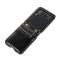  Galaxy Z Flip 3 Skal Solid Läder 2 Kortfack Svart
