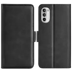  Motorola Moto G52/G82 Fodral Magnetisk St&auml;ngning Svart