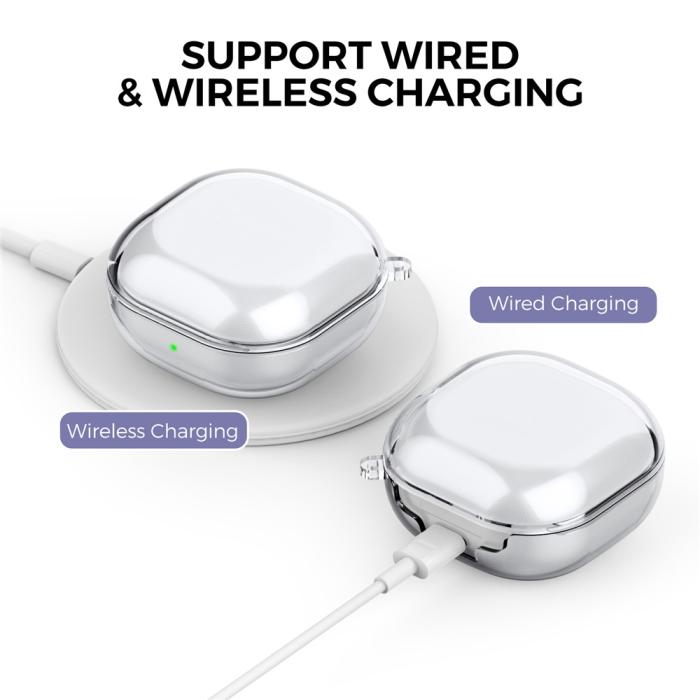 Bild 3, AHASTYLE AHASTYLE Galaxy Buds 2/2 Pro/Pro/Live Skal TPU Svart