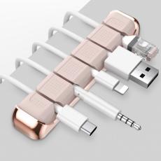 AHASTYLE AHASTYLE 5-Port Kabel H&aring;llare/Organiserare I Aluminium/Silikon