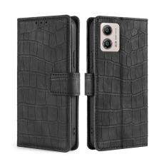  Motorola Moto G13 / G23 / G53 5G Fodral Krokodil Textur Svart