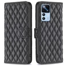  Xiaomi 12T / 12T Pro Fodral Diamond L&auml;der Svart