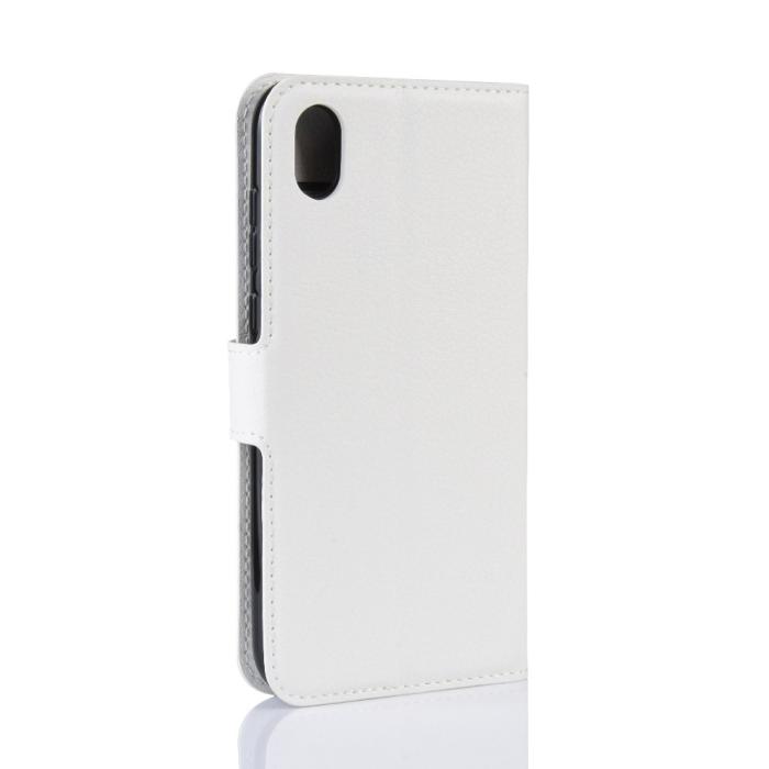 Bild 3,  Huawei Y5 (2019) - Litchi Plånboksfodral - Vit