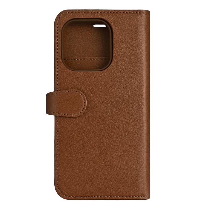 Bild 2, Buffalo Buffalo iPhone 16 Pro Fodral MagSafe 2in1 Äkta Läder Brun
