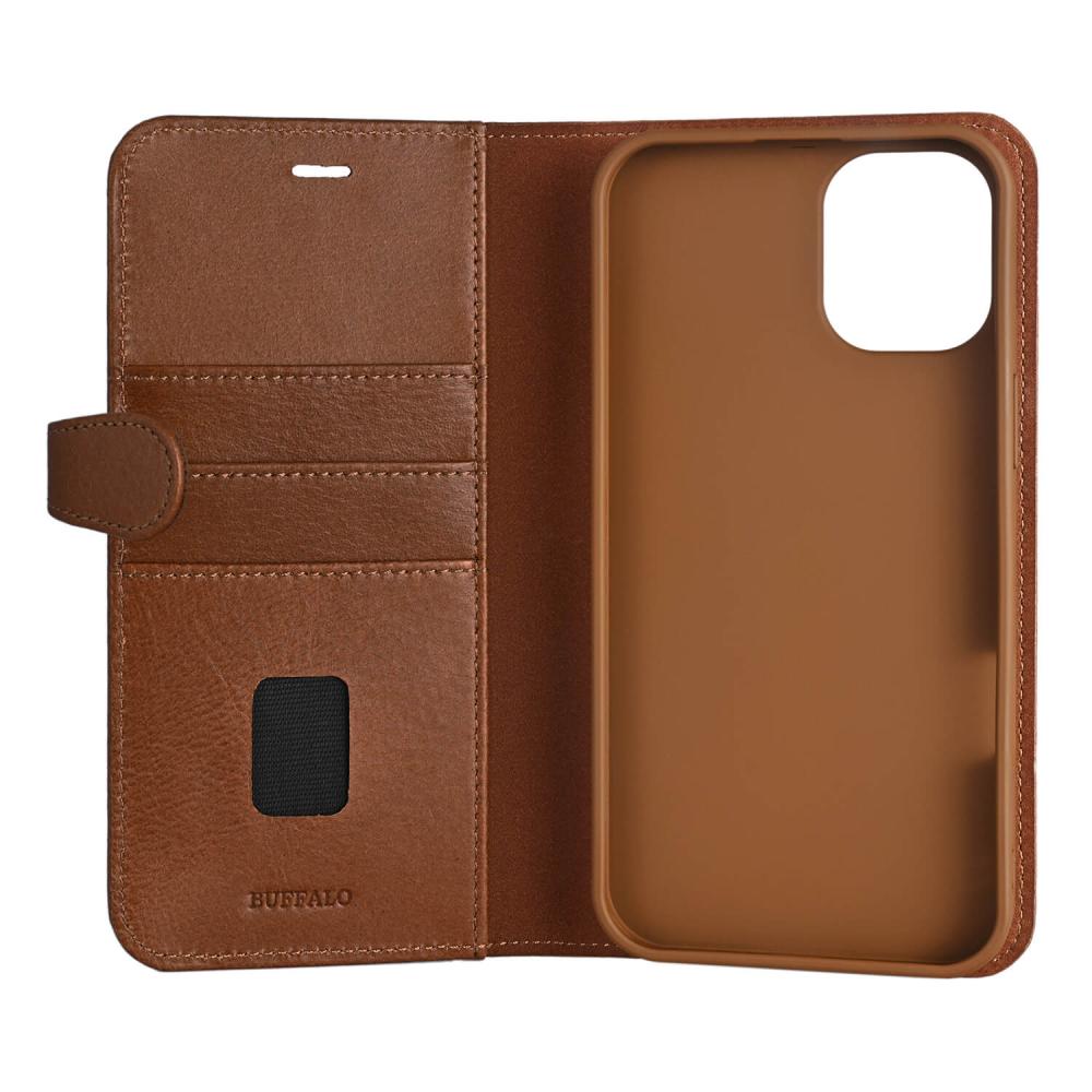 Buffalo Buffalo iPhone 16 Plus Fodral MagSafe 2in1 Äkta Läder Brun