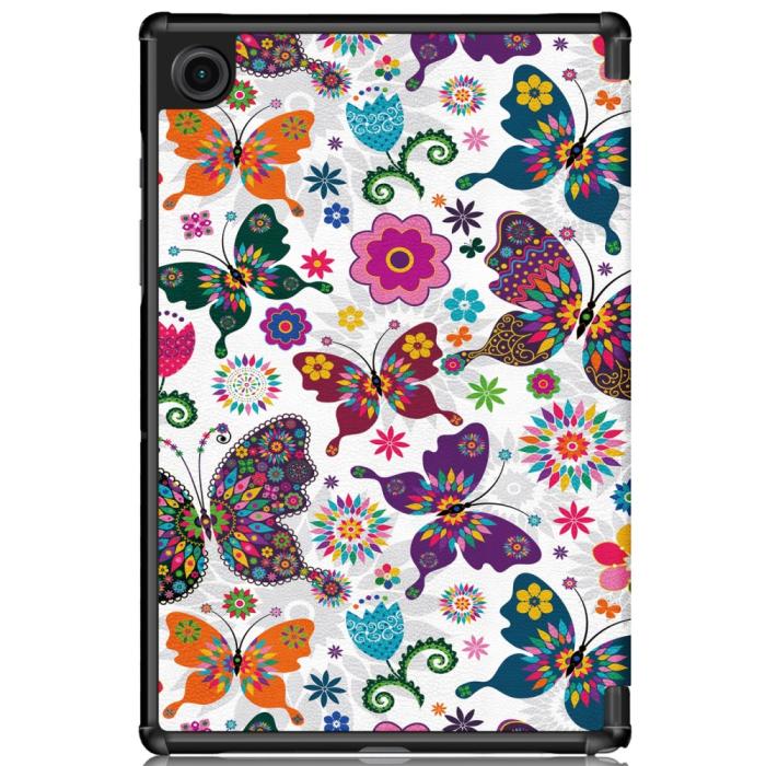 Bild 3,  Samsung Galaxy Tab A8 10.5 (2021) Fodral Tri-Fold Fjärilar