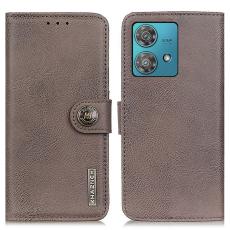 KHAZNEH KHAZNEH Motorola Edge 40 Neo 5G Fodral L&auml;der Khaki