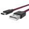Smartline Smartline 2m 3A USB-C Fuzzy Laddningskabel Lila