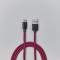 Smartline Smartline 2m 3A USB-C Fuzzy Laddningskabel Lila