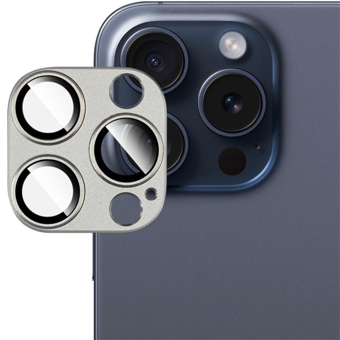 Bild 6, IMAK IMAK iPhone 16 Pro Max/16 Pro Linsskydd Grå