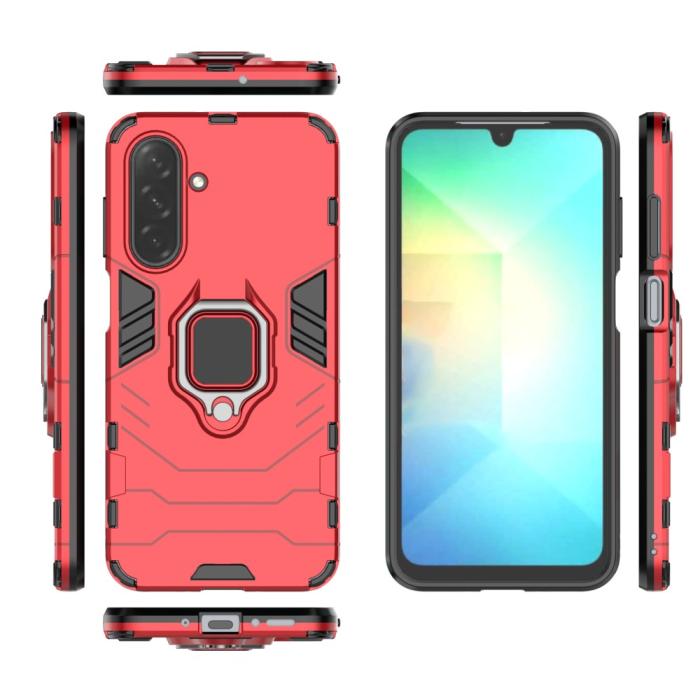 Bild 5,  Samsung Galaxy A16 / A26 5G Skal Hybrid Ring Armor Röd
