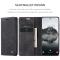 CASEME CASEME Galaxy S25 Fodral Flip Retro Läder Svart