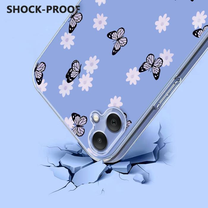 Bild 3,  Samsung Galaxy A07 4G Skal Med Tryck Fjärilar / Blommor
