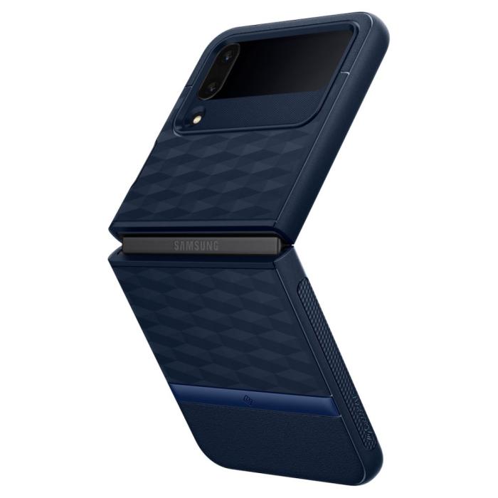 Bild 6, Spigen Spigen Caseology Samsung Galaxy Z Flip 4 Skal Parallax Blå