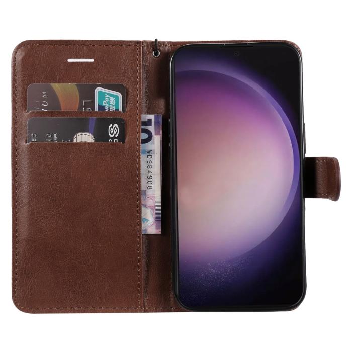 Bild 2,  Samsung Galaxy S24 Ultra Fodral Solid Läder Brun