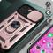  iPhone 14 Skal Armor Hybrid Ring CamShield Roséguld