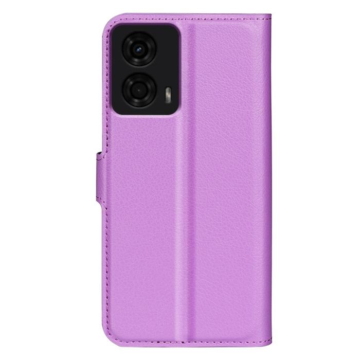 Bild 6,  Motorola Moto G04 4G/G24 4G Fodral Litchi Läder Lila