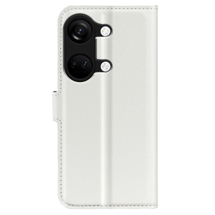 Bild 6,  OnePlus Nord 3 5G Fodral Litchi Textur Vit