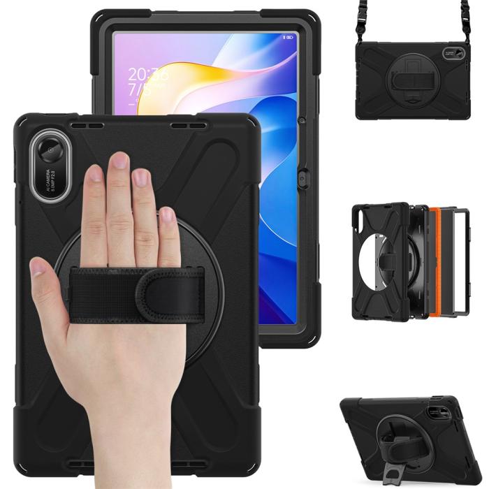 Bild 2,  Xiaomi Redmi Pad 2 Skal 360° Kickstand Med Strap Svart