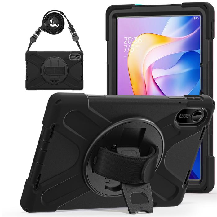 Bild 3,  Xiaomi Redmi Pad 2 Skal 360° Kickstand Med Strap Svart