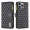 BINFEN BINFEN iPhone 15 Pro Max Fodral Diamond Multifunktionell Svart