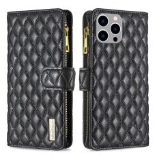 BINFEN BINFEN iPhone 15 Pro Max Fodral Diamond Multifunktionell Svart