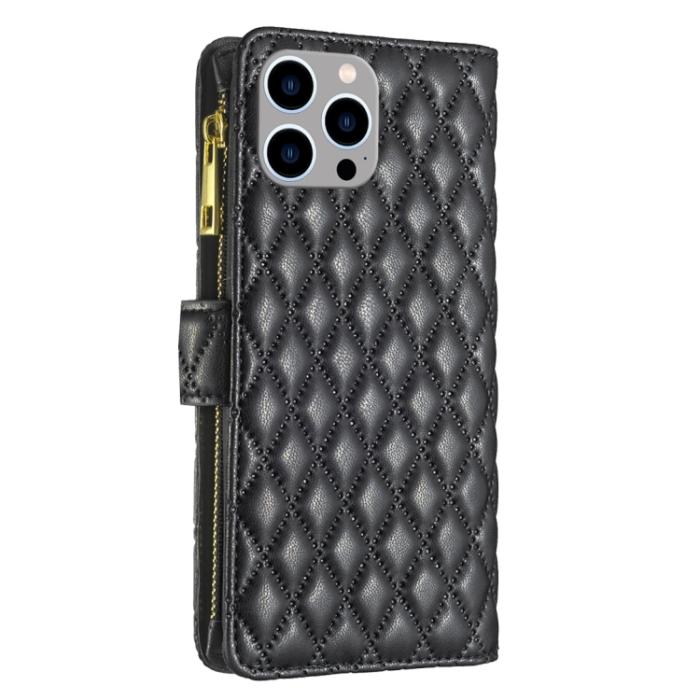 Bild 3, BINFEN BINFEN iPhone 15 Pro Max Fodral Diamond Multifunktionell Svart