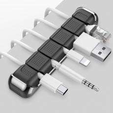 AHASTYLE AHASTYLE 5-Port Kabel H&aring;llare/Organiserare I Aluminium/Silikon