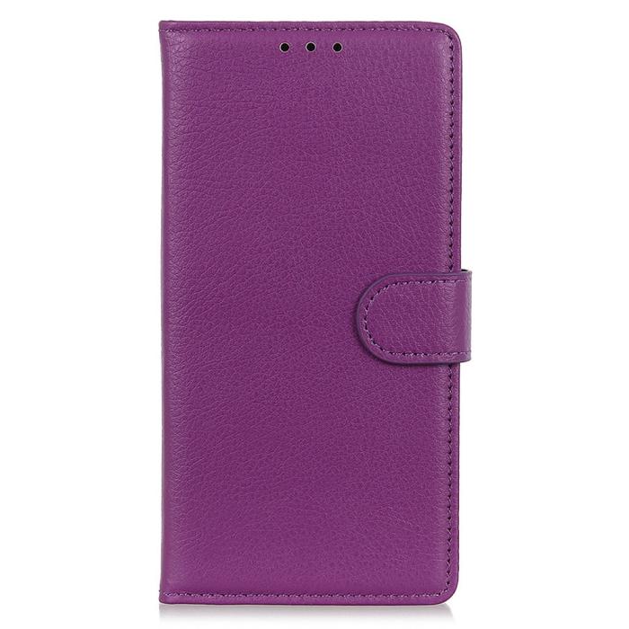 Bild 6,  Sony Xperia 1 VII Fodral Litchi Läder Lila