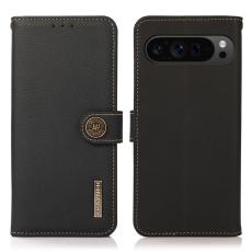 KHAZNEH KHAZNEH Google Pixel 9 Pro XL Fodral RFID &Auml;kta L&auml;der Svart