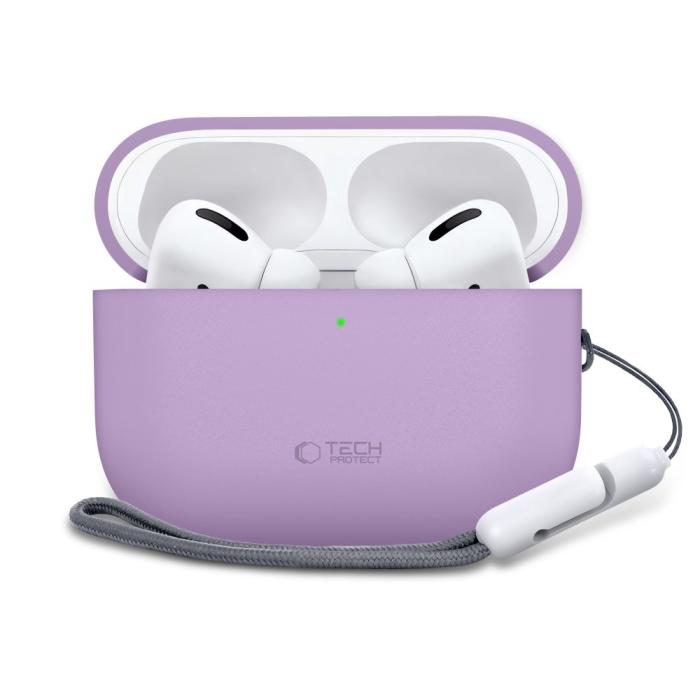 Bild 2, Tech-Protect Tech-Protect AirPods Pro 3 Skal Silicone Lavender