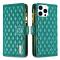 BINFEN BINFEN iPhone 15 Pro Fodral Diamond Multifunktionell Grön