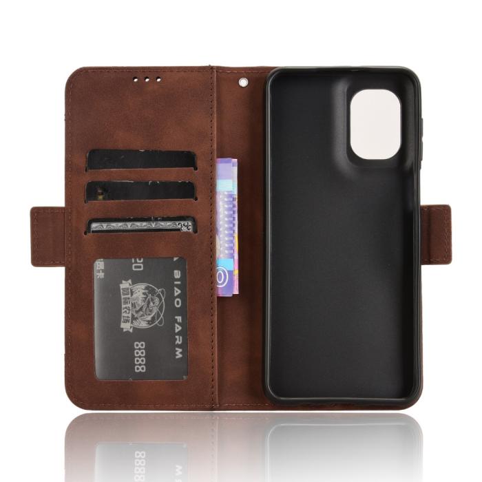 Bild 5,  Motorola Moto G55 5G Fodral Med Avtagbart Kortfodral Brun