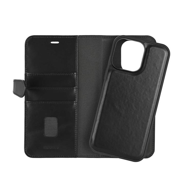 Bild 3, Buffalo Buffalo iPhone 16 Pro Max Fodral MagSafe 2in1 Äkta Läder Svart