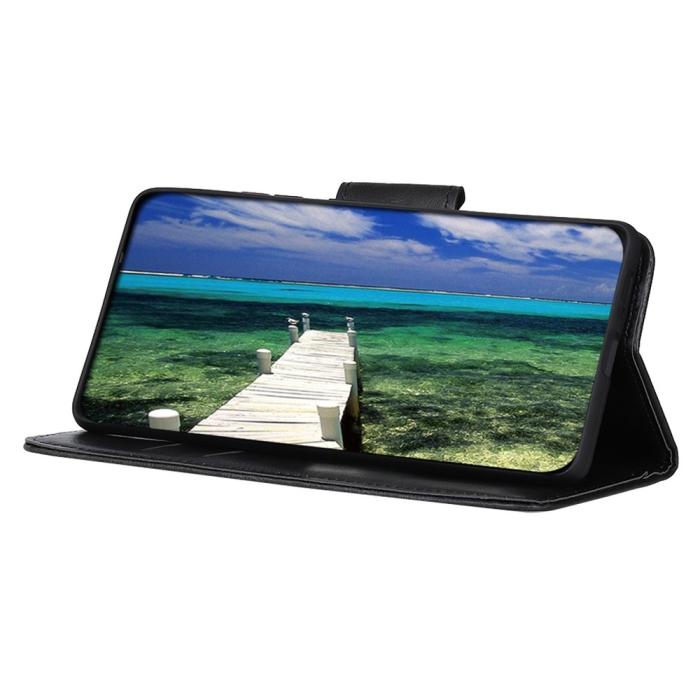 Bild 3,  Galaxy A14 4G/5G Fodral Split Läder Crazy Horse Svart