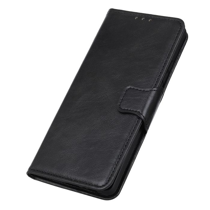 Bild 6,  Galaxy A14 4G/5G Fodral Split Läder Crazy Horse Svart
