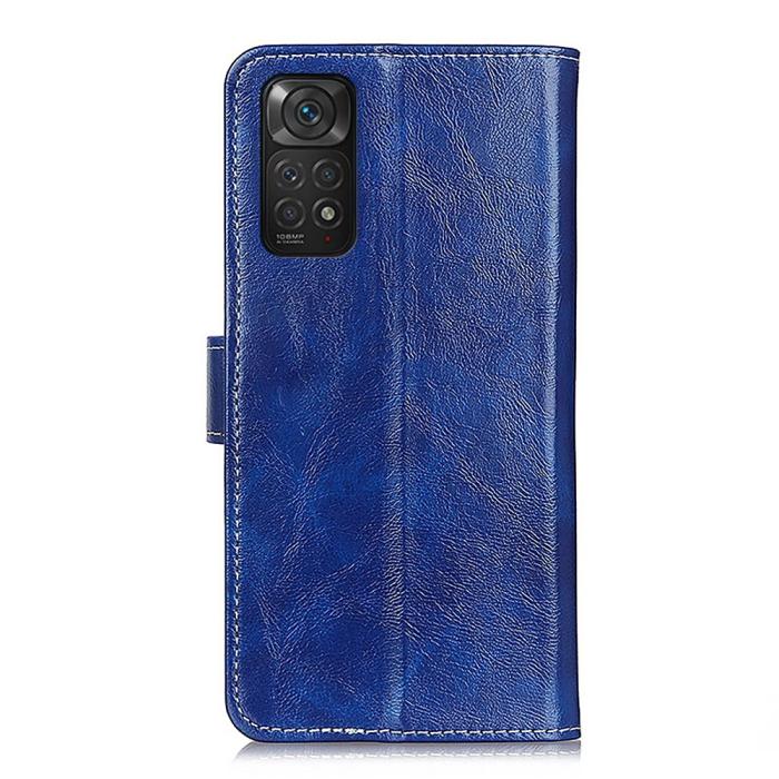 Bild 3,  Xiaomi Redmi Note 11 4G Fodral Crazy Horse Blå