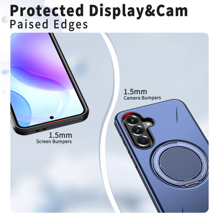 Bild 4,  Samsung Galaxy A27 5G Skal Magsafe Kickstand Blå