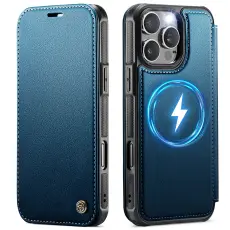 CASEME CASEME iPhone 16 Pro Skal RFID Pl&aring;nbok Bl&aring;