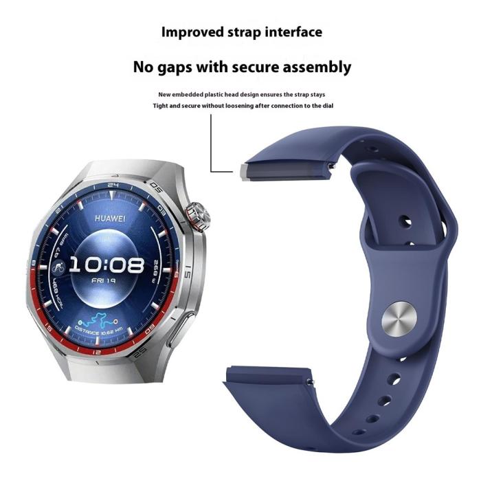 Bild 4,  Huawei Watch GT 6 Pro 46 mm Armband Silikon Vinröd