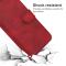  Sony Xperia 10 IV Fodral Solid Läder Röd